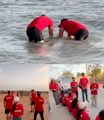 Voluntarios de CBI durante una jornada en La Guajira