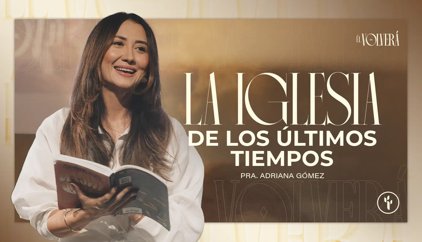 La pastora Adriana Gómez predicando